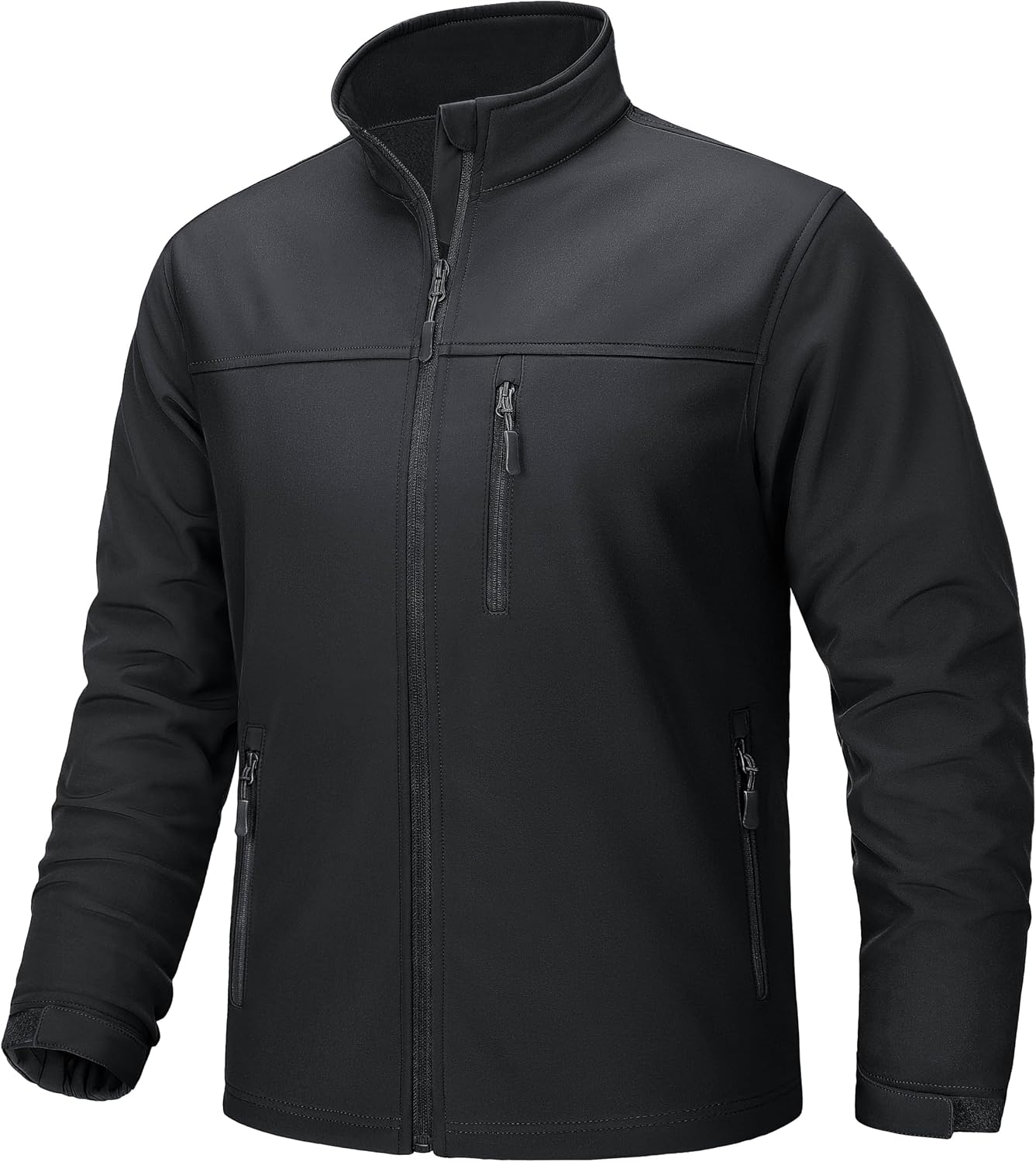 Detalle de TACVASEN TCTJ-731-688 Men's Softshell Jacket, Fleece-Lined, 4 Pockets