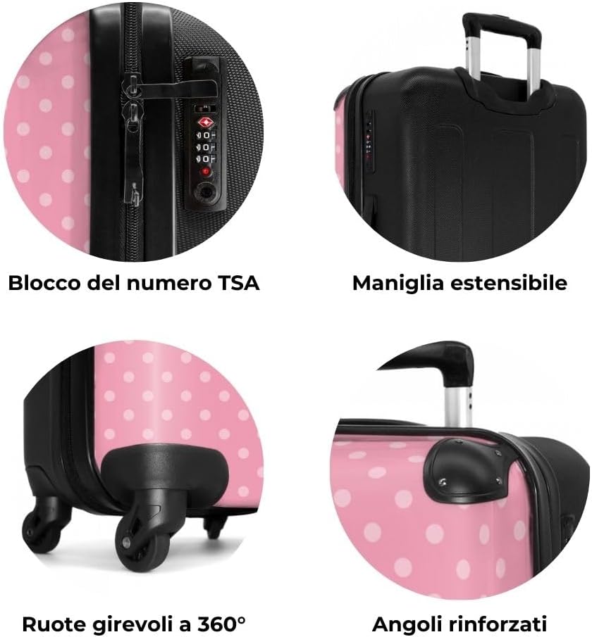 Thumbnail 6 de NoBoringSuitcases.com valigia grande rigida 67–72 L con 4 ruote e TSA, 20–23 kg