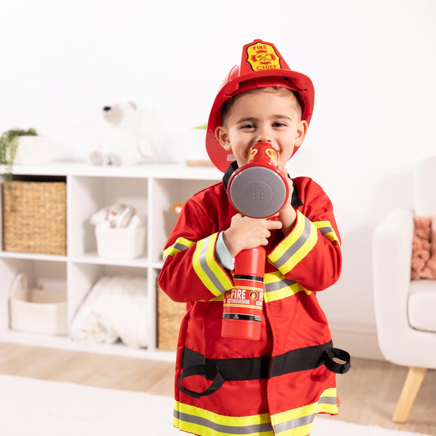 Detalle 2 de Melissa & Doug Fire Chief Costume 3-5 ๐ญ