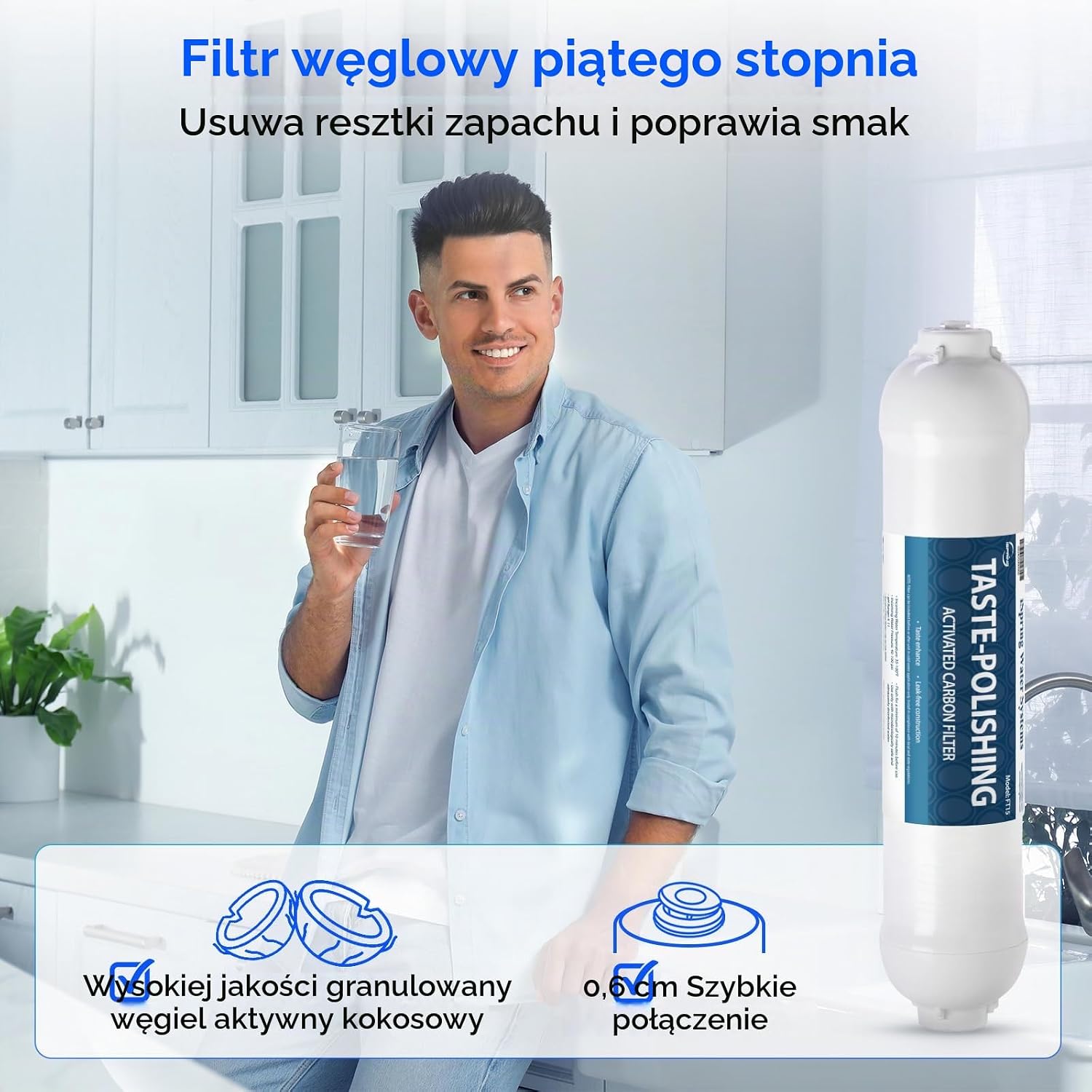 Detalle 1 de iSpring F7-GAC – 7 wkładów do 5-stopniowych systemów odwróconej osmozy