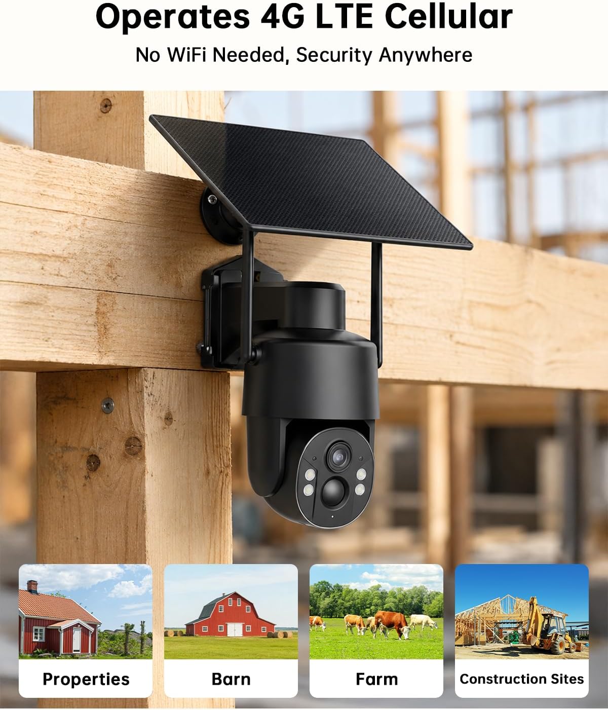 Detalle 2 de Tefrio 4G LTE Security Camera, 4MP