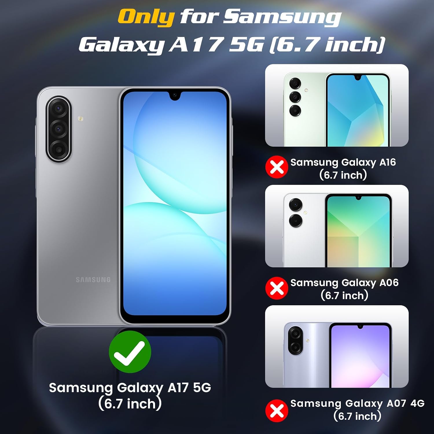 Detalle 2 de Doeshine Samsung Galaxy A17 4G/5G case with 360° ring