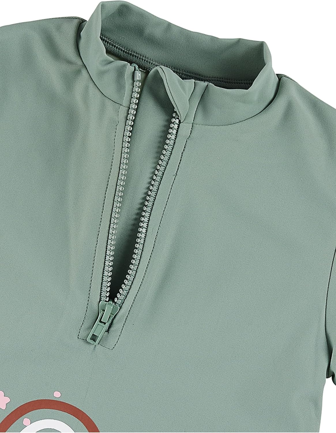 Detalle 1 de Sterntaler Badeshirt Kurzarm Regenbogen Print mit UV-Schutz 50+ – Mädchenschwimmshirt