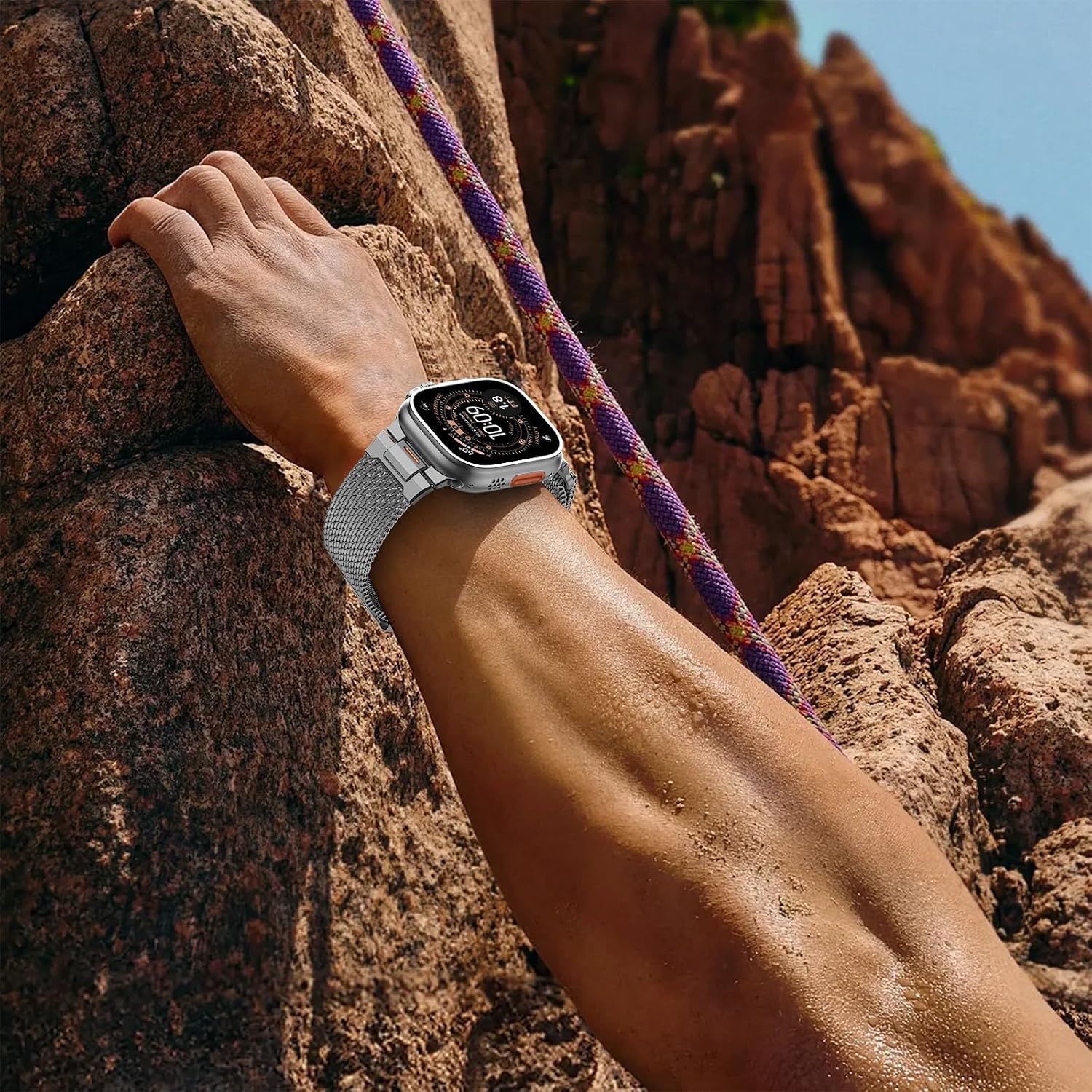 Detalle 2 de SOLOLUP Milanese Loop strap 49mm for Apple Watch