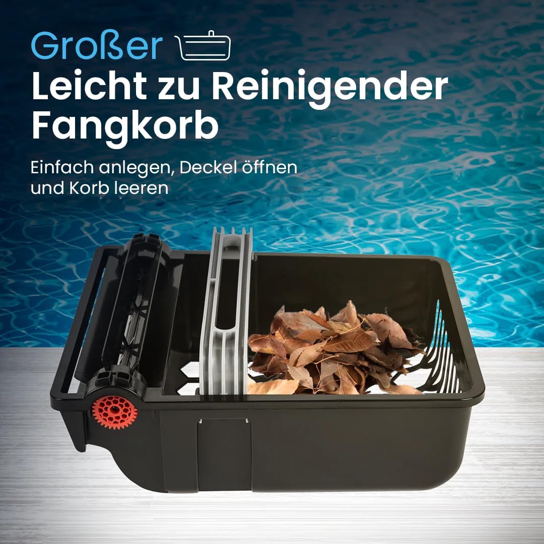Thumbnail 6 de Betta SE Solar Pool Skimmer Roboter – 30 h Autonomie, salzwasserbeständig, 24/7 Oberflächenreinigung (Weiß)