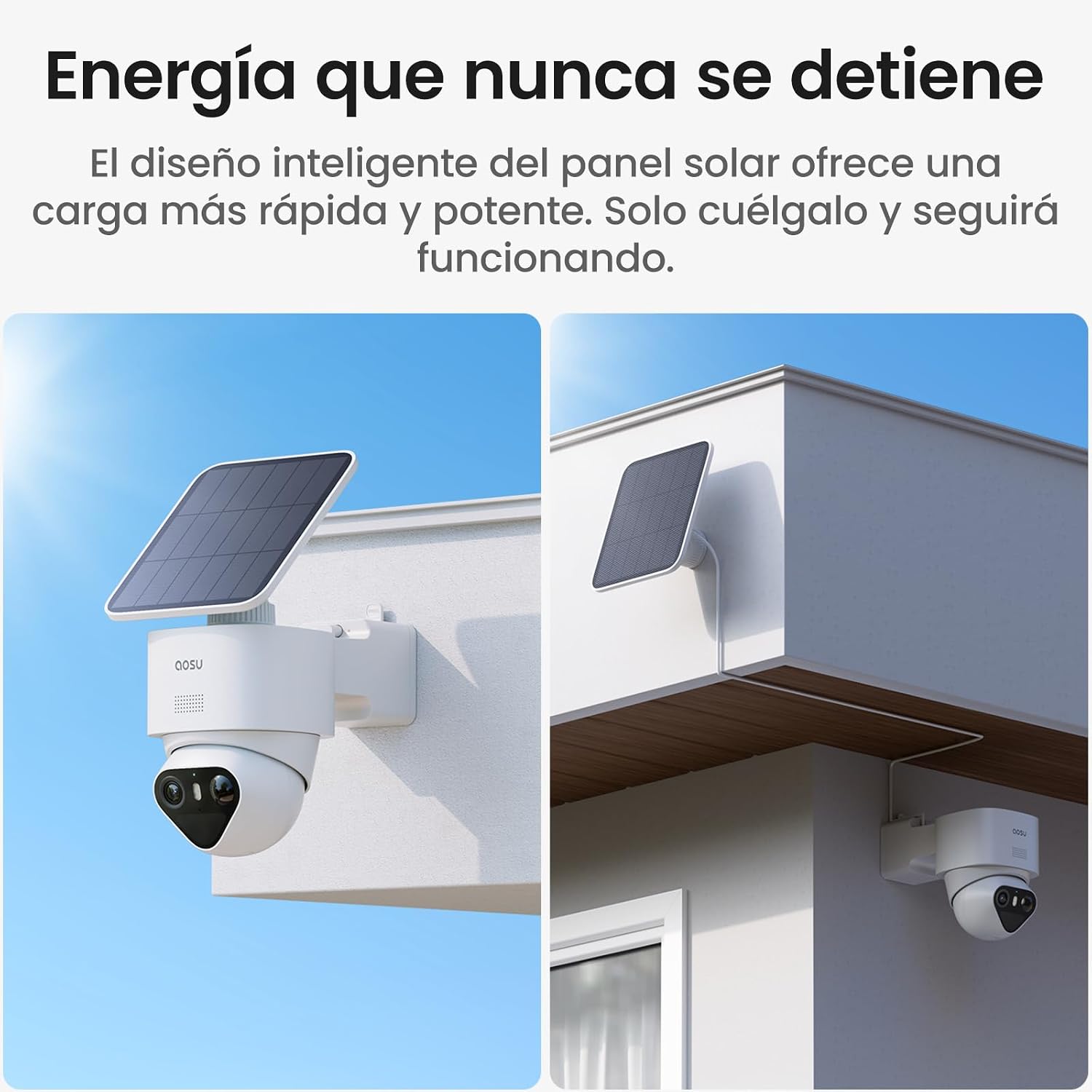 Thumbnail 6 de aosu 4K Cámara de vigilancia Exterior 10.000mAh