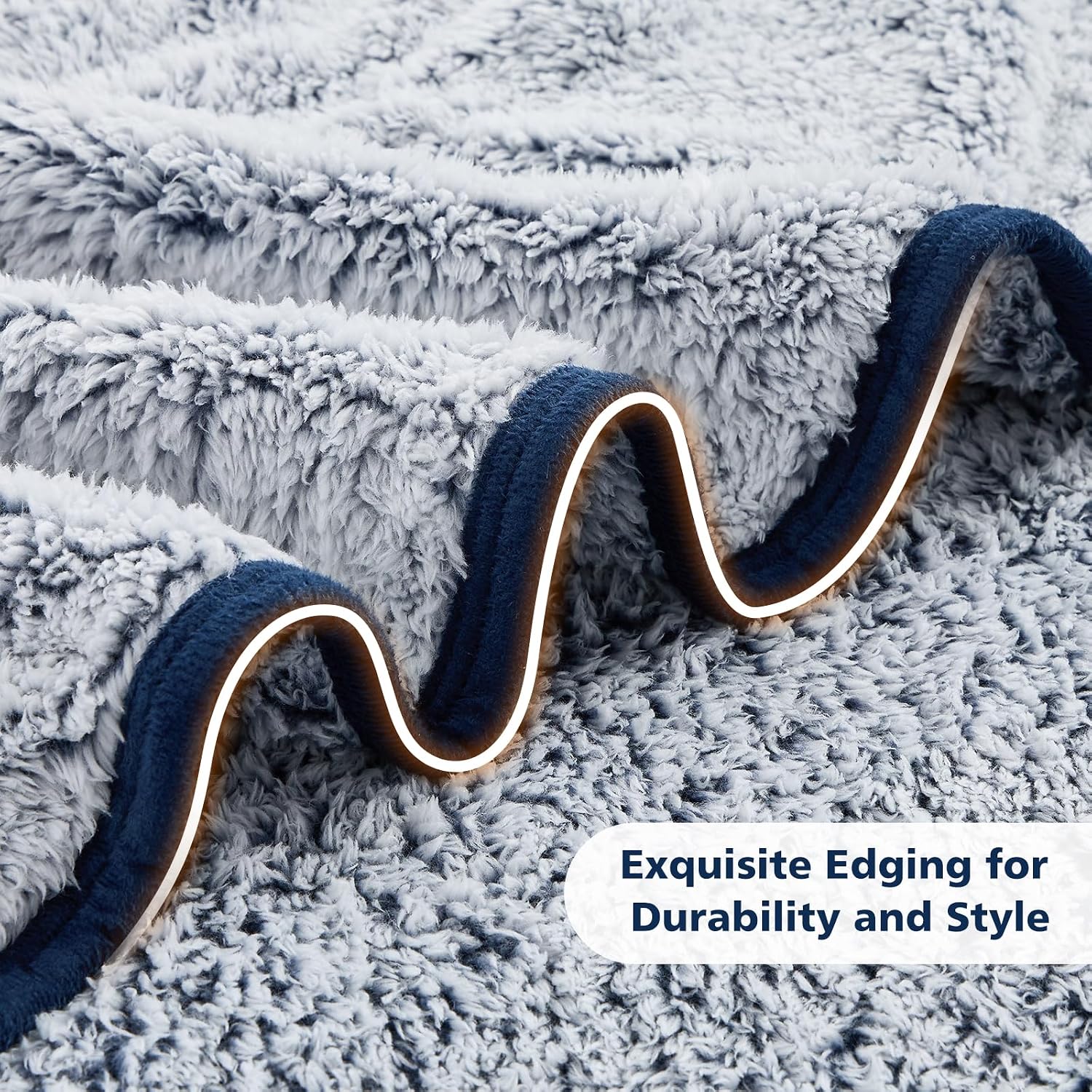 Thumbnail 4 de EMME Sherpa Ultra Soft Fleece Throw 152 x 203 cm 🛋