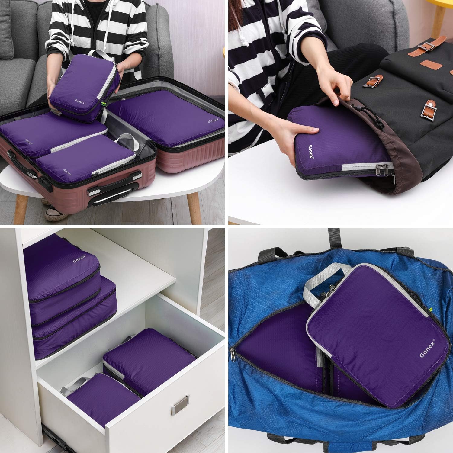 Thumbnail 6 de Gonex Compression Packing Cubes Set of 4