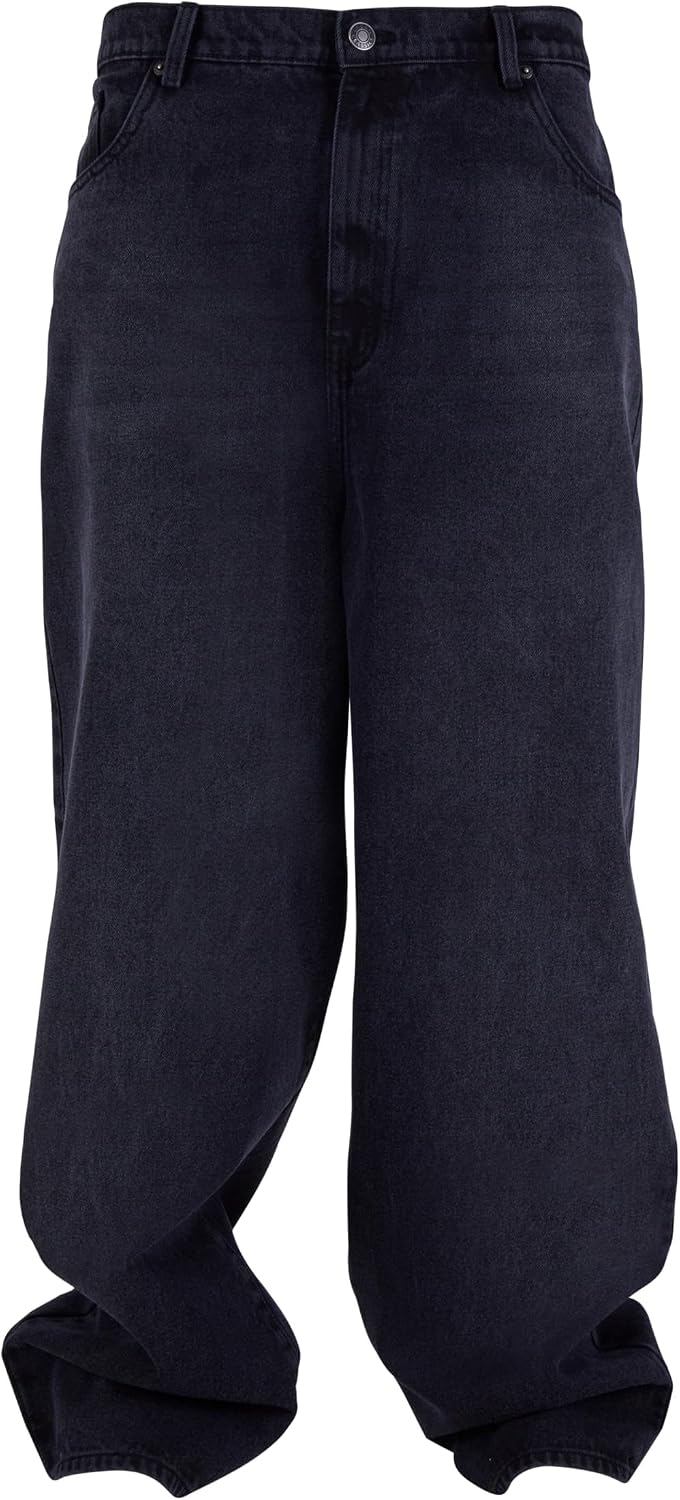 Detalle de Urban Classics Herren Heavy Ounce Baggy Fit Jeans homme (bleu foncé)