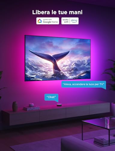 Detalle de Govee TV LED Backlight RGBIC 2,4M per TV 40-50 pollici