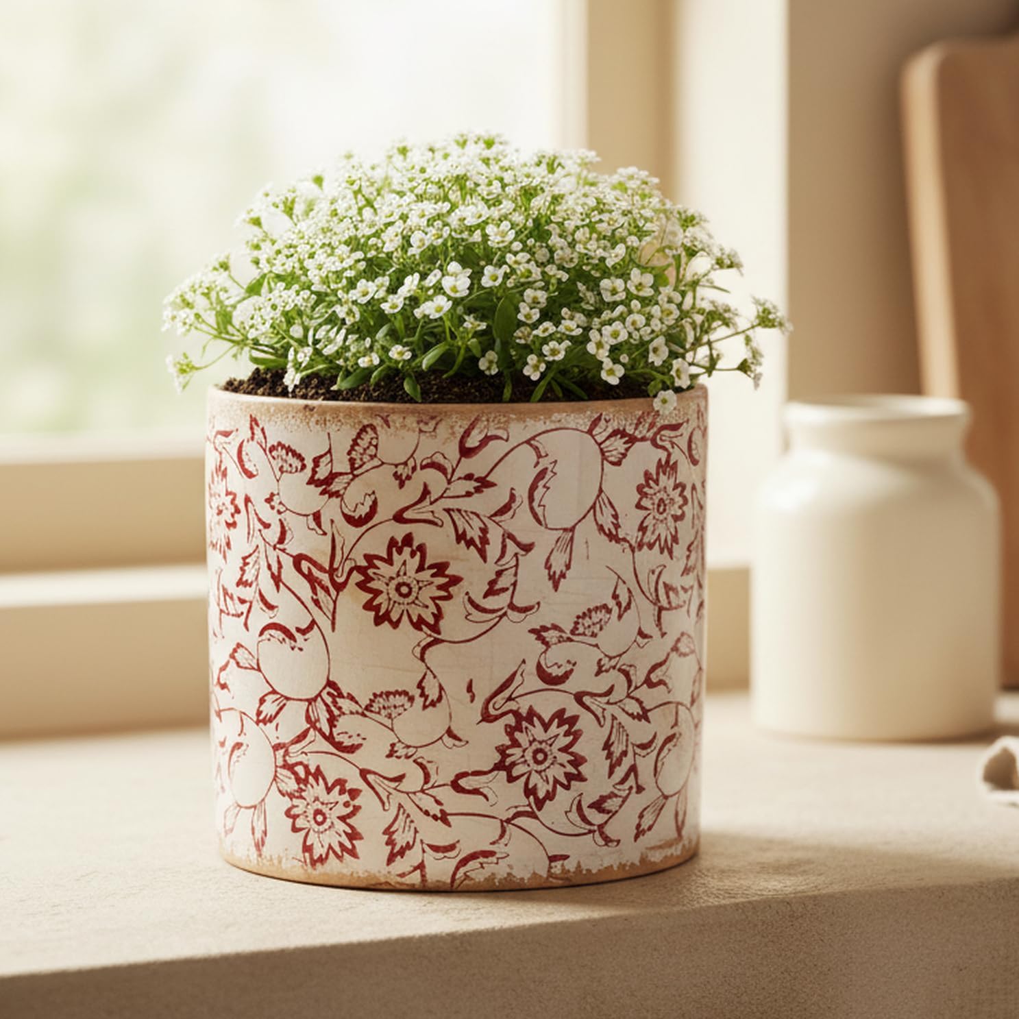 Thumbnail 1 de Ceramic Planter Cachepot 6.8-Inch
