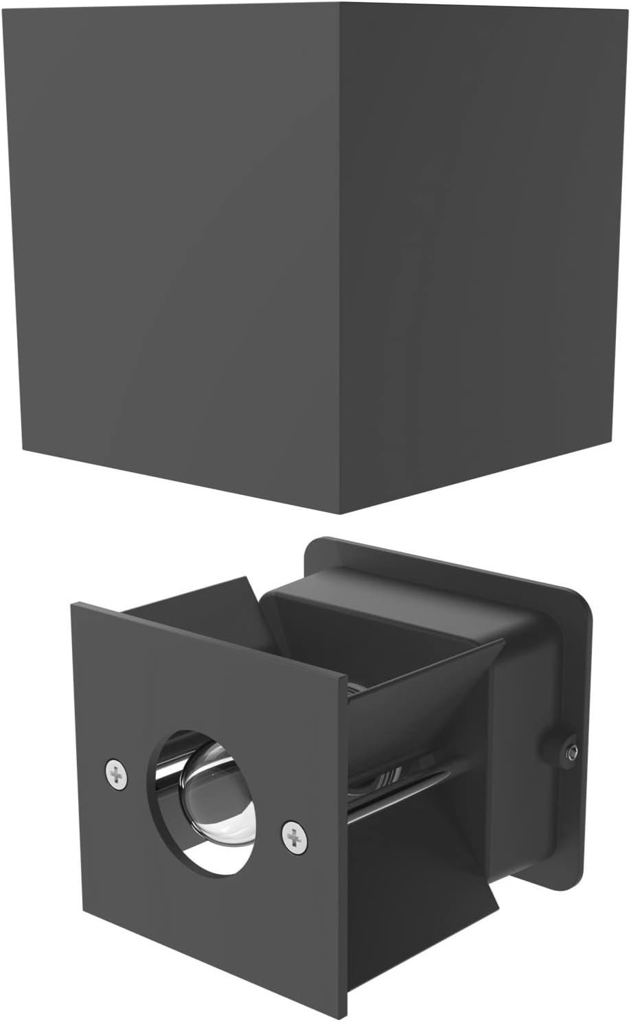 Thumbnail 1 de Lampada da parete per esterni CUBEL (IP65) up/downlight in antracite opaco, 2 pezzi, attacco G9 max 10W