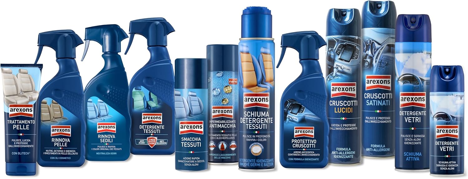 Detalle de AREXONS Rinnova Sedili: Detergente per tessuti auto, pulisce delicatamente e rinnova colori, elimina odori, 400 ml