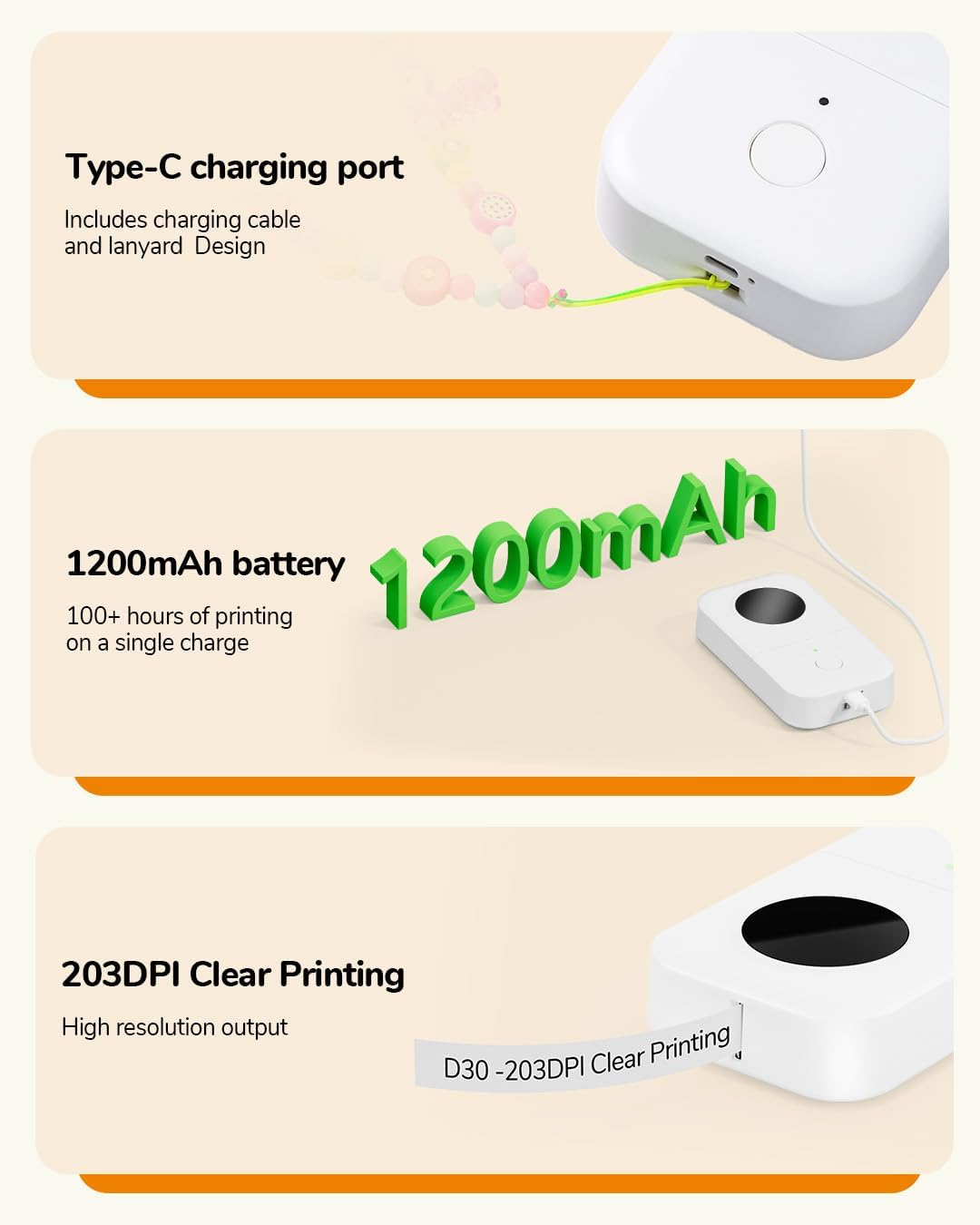 Thumbnail 6 de Phomemo D30 Bluetooth Label Maker (Green) for pocket-sized label printing