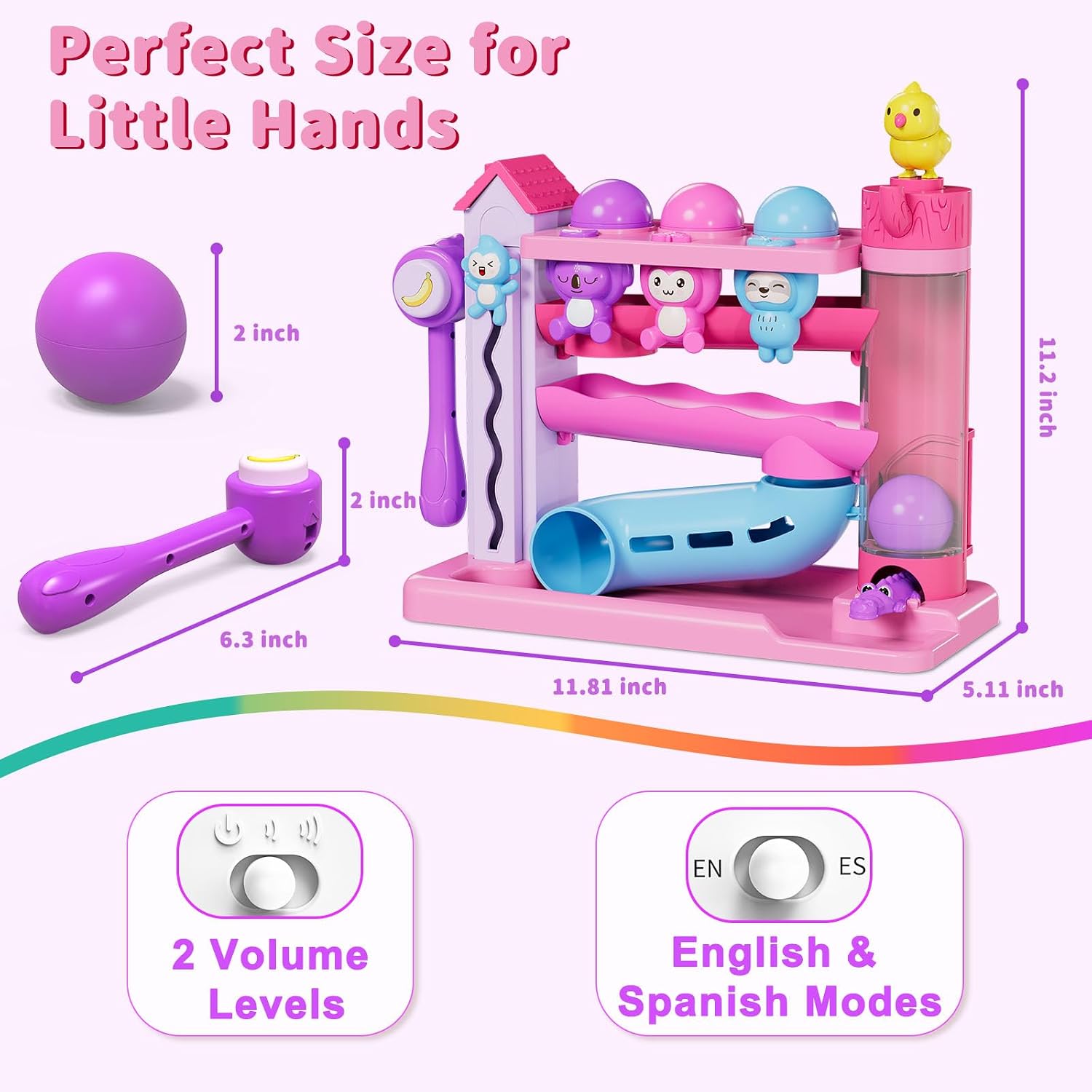 Thumbnail 4 de Musical Toddler Toys Interactive Hammer 1-3 yrs