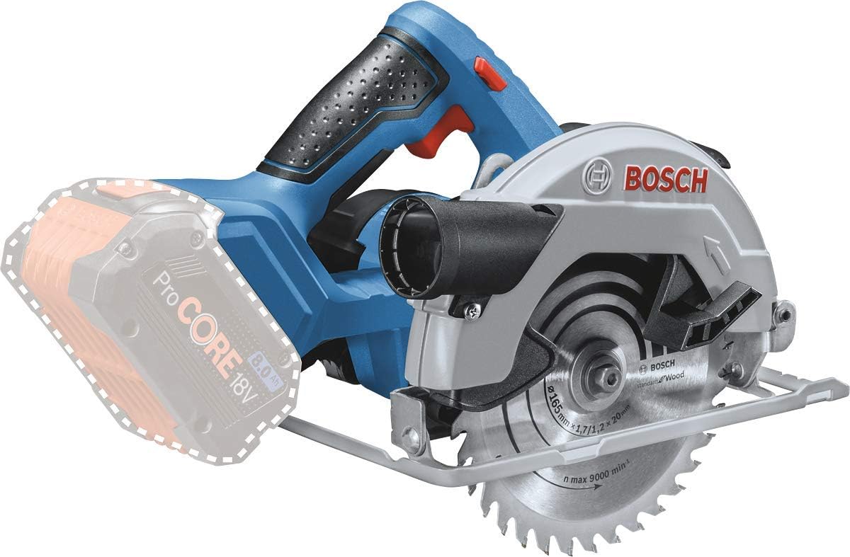Thumbnail 6 de Bosch Professional GKS 18V-57 G scie circulaire sans-fil 18V System (Ø lame 165 mm, coupe 57 mm) avec L-BOXX