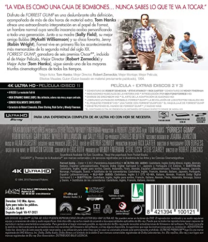 Detalle 2 de Forrest Gump 4K Ultra-HD + Blu-ray 📀