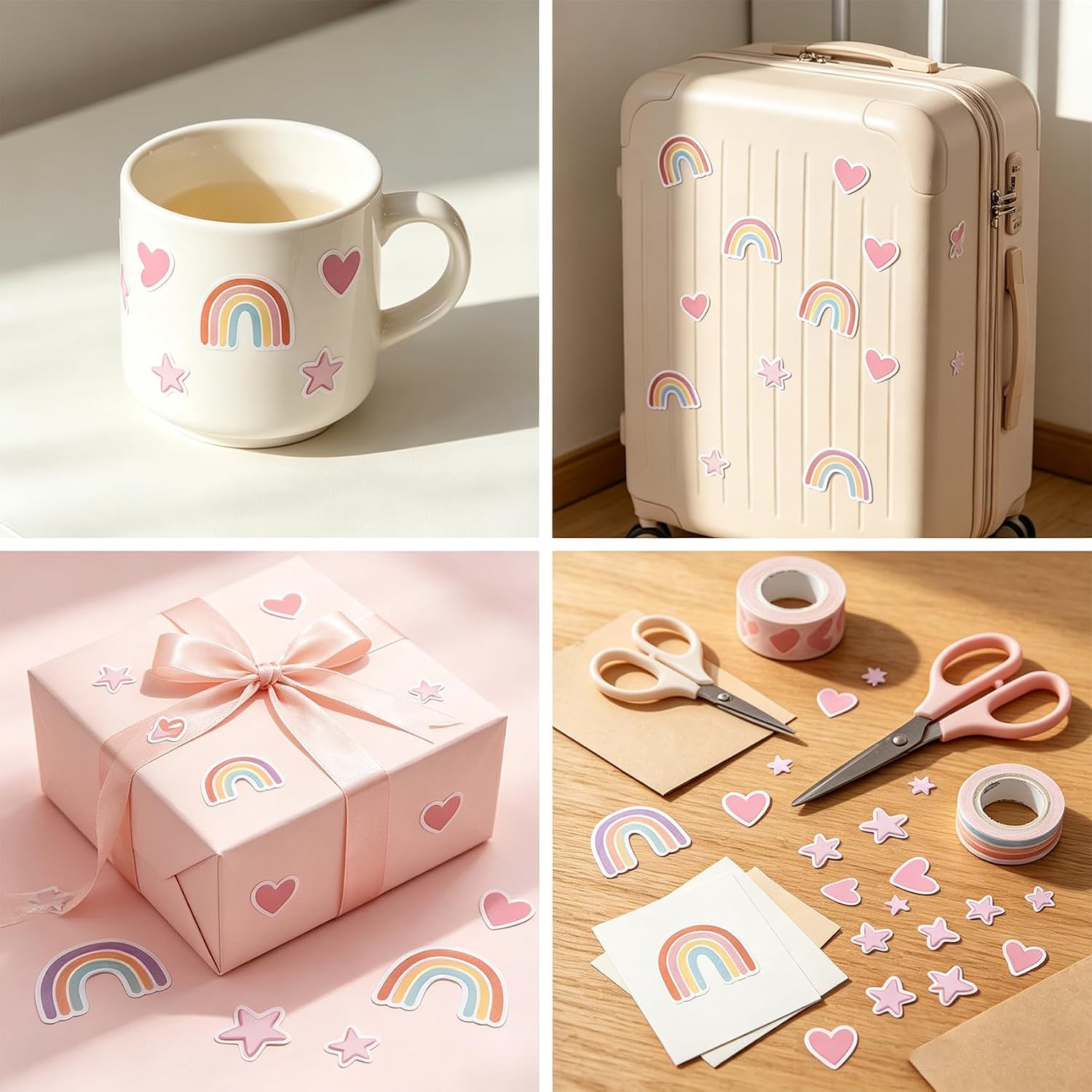 Detalle de Rainbow Wall Decals, 123 Pieces