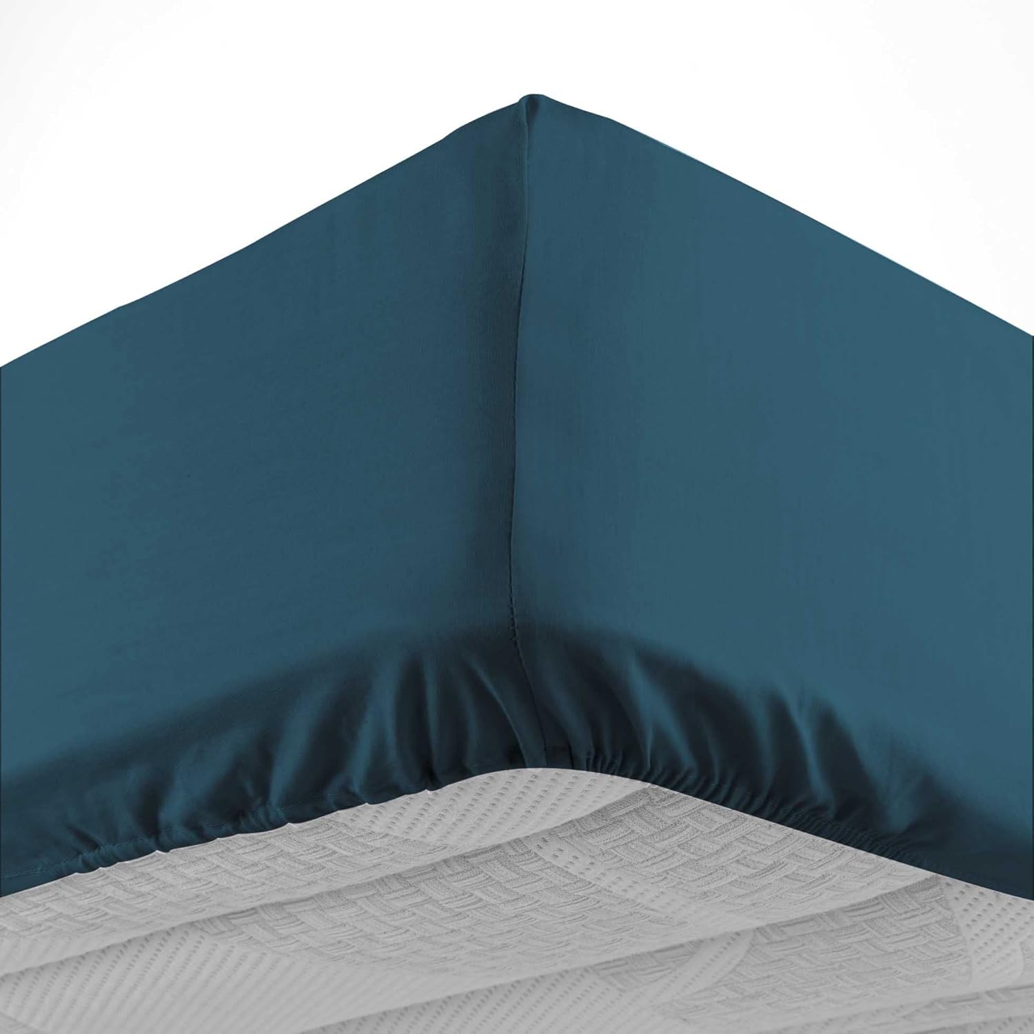 Thumbnail 5 de Douceur d'intérieur Drap Housse Lina Bleu 140 x 190 cm – 100% Coton