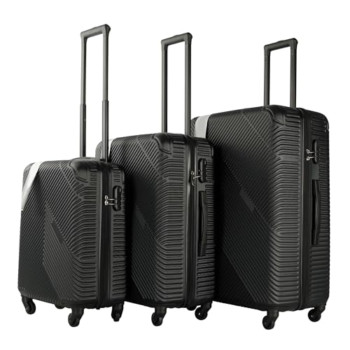 Detalle de Neo 3 Piece Hard Shell Luggage Set (20"/24"/28") in Black