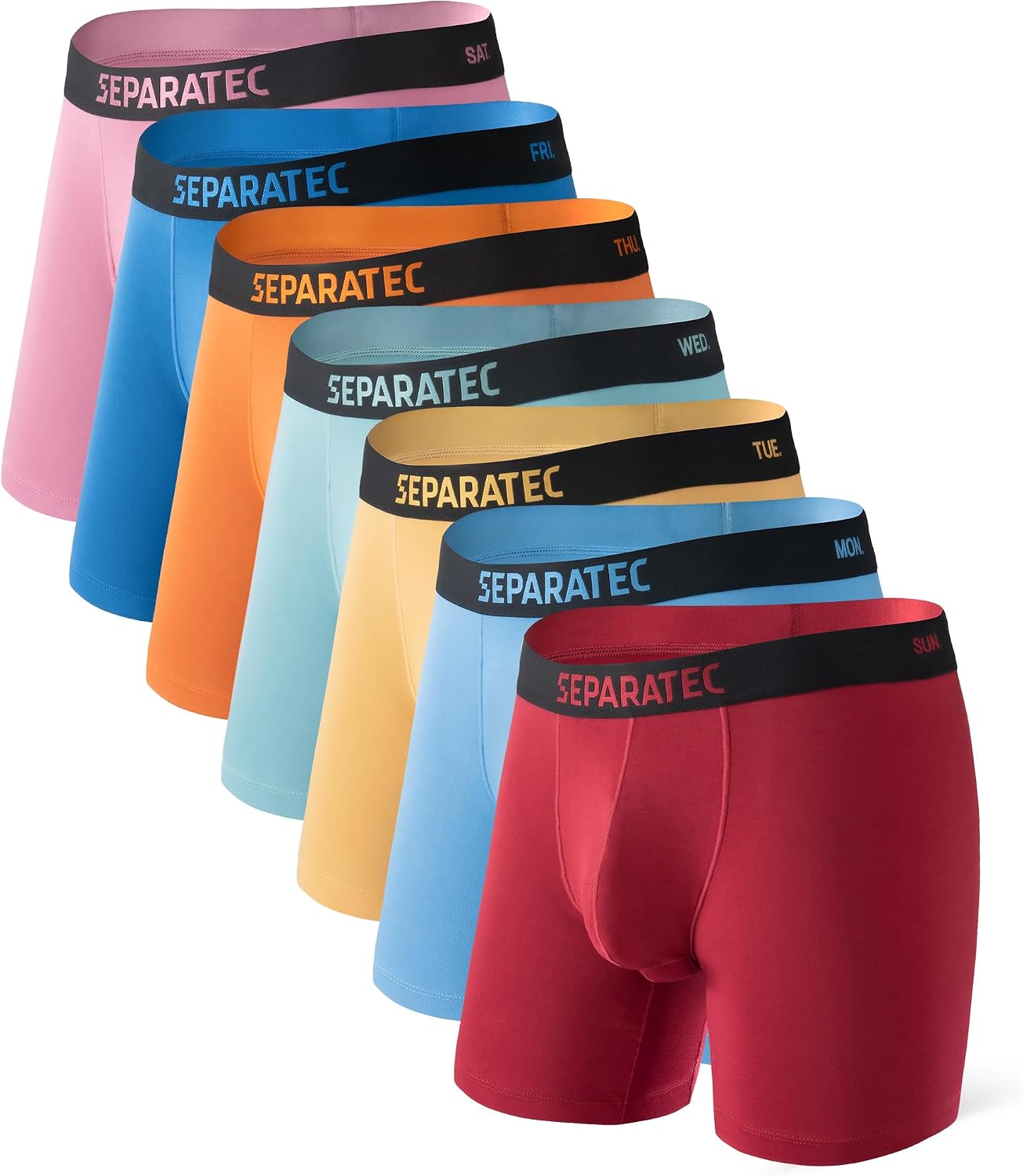 Thumbnail 6 de Separatec Dual Pouch Boxer Briefs, 7-Pack, Bamboo Rayon, Moisture-Wicking