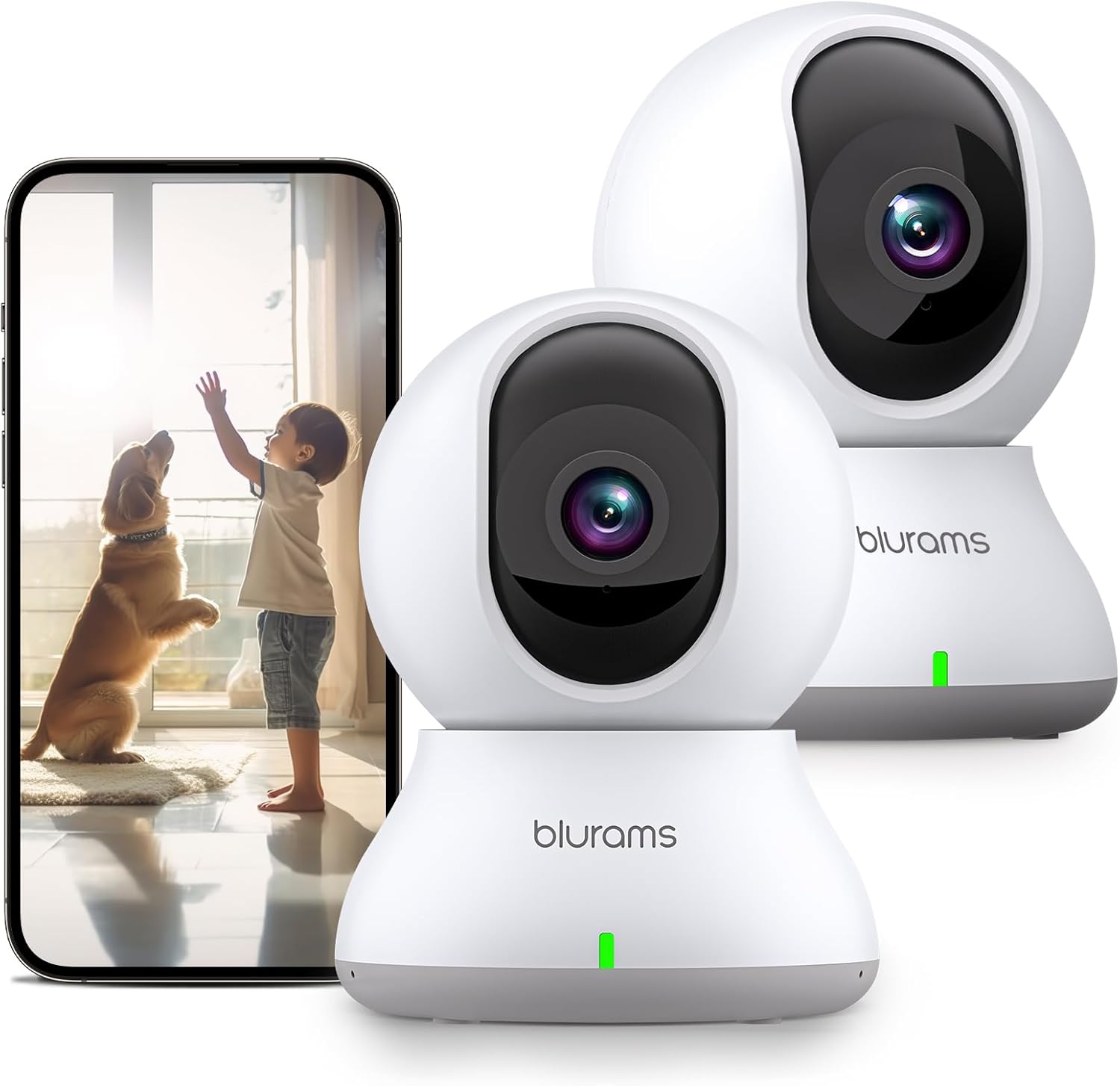 Imagen de blurams Caméra Surveillance WiFi 2K – Pack 2 en OfertitasTOP