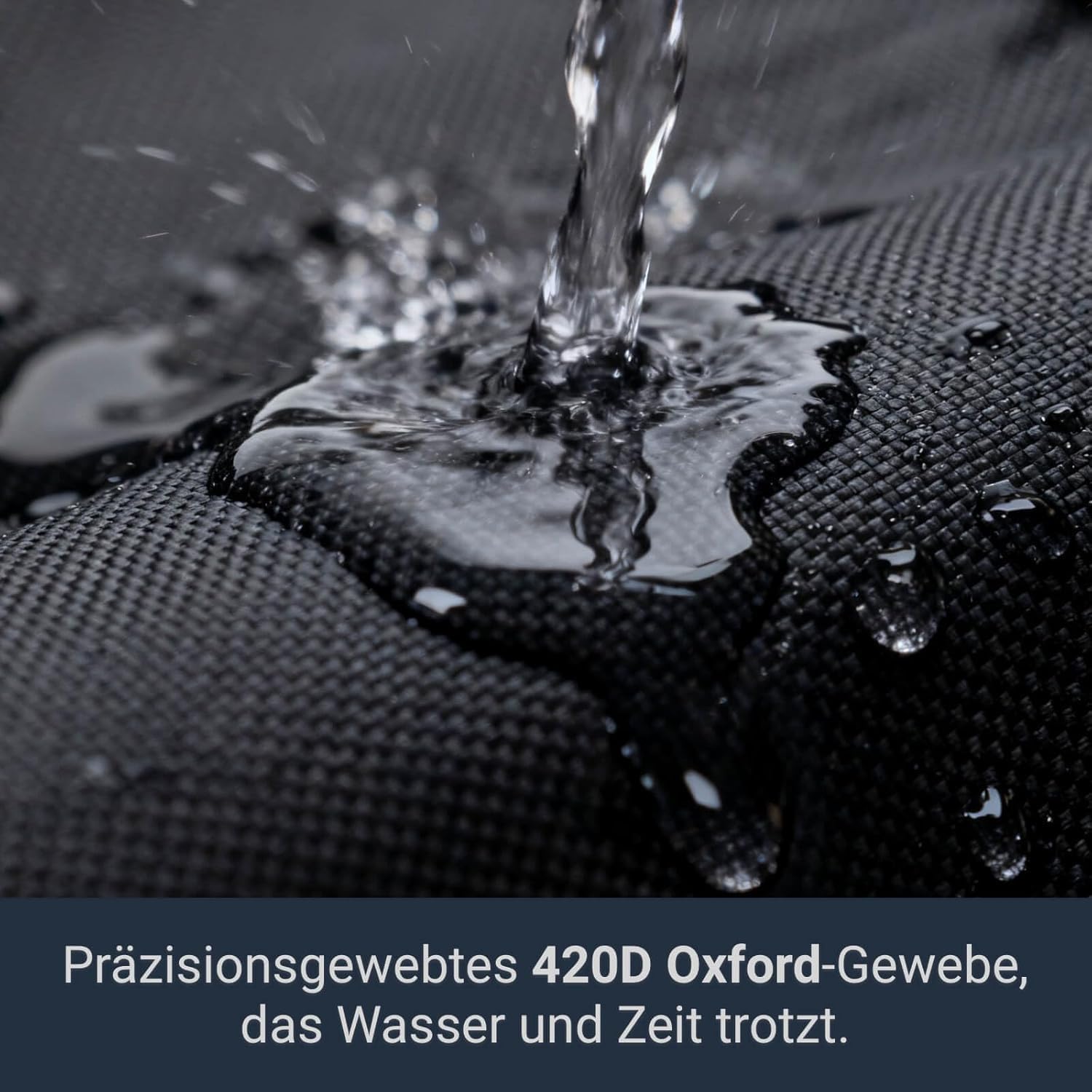 Detalle de Awnic Gartenstuhl Schutzhülle – Wasserdicht, windfest und jahresbeständig (68x68x110 cm, Oxford Stoff)