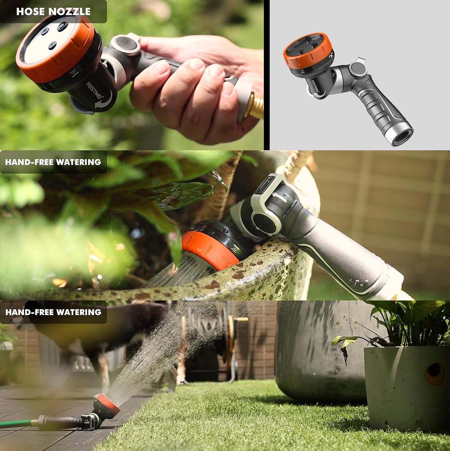 Detalle de RESTMO Garden Hose Nozzle, Zinc Alloy