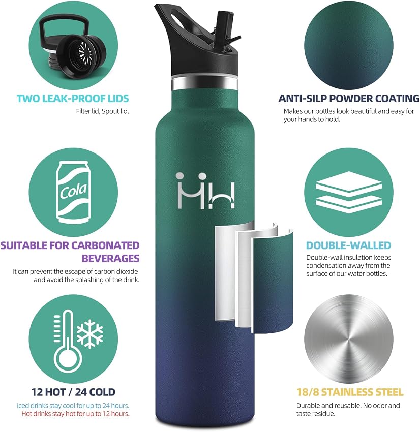 Detalle 2 de HoneyHolly Botella Acero Inoxidable 1000 ml 🚰