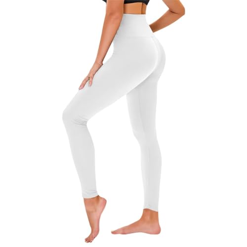 Detalle de TNNZEET High Waist Leggings Damen – elastische, weiche Sporthose mit hohe Taille