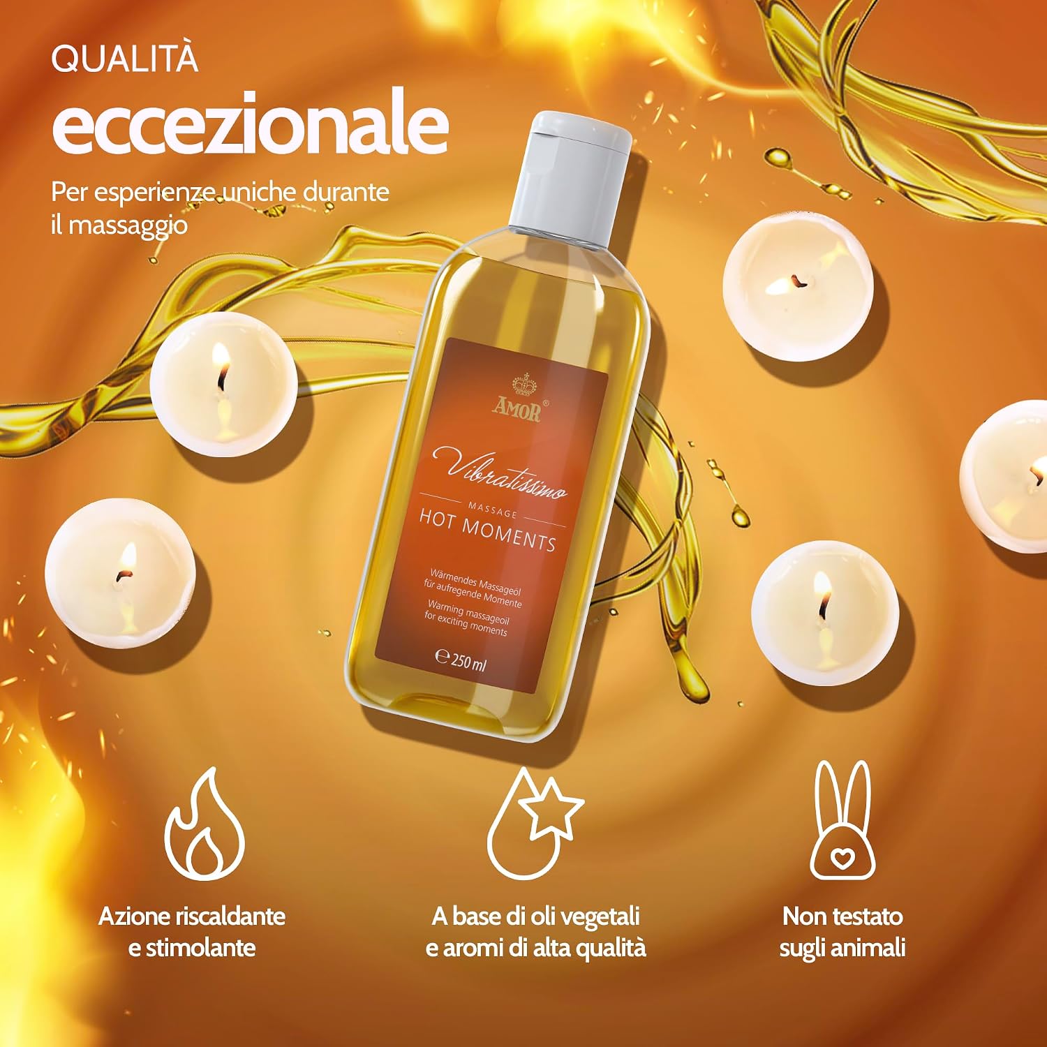 Detalle 2 de Vibratissimo Hot Moments 250 ml