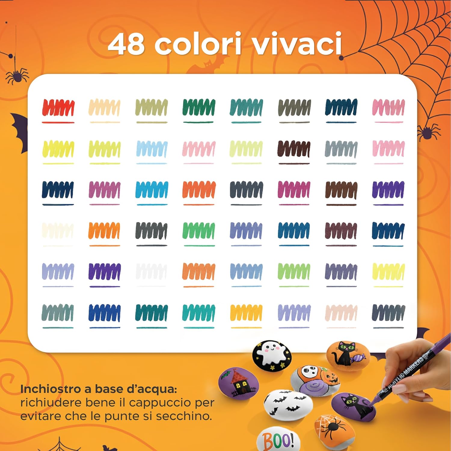 Thumbnail 1 de Zenacolor Pennarelli Acrilici 48 colori 🎨