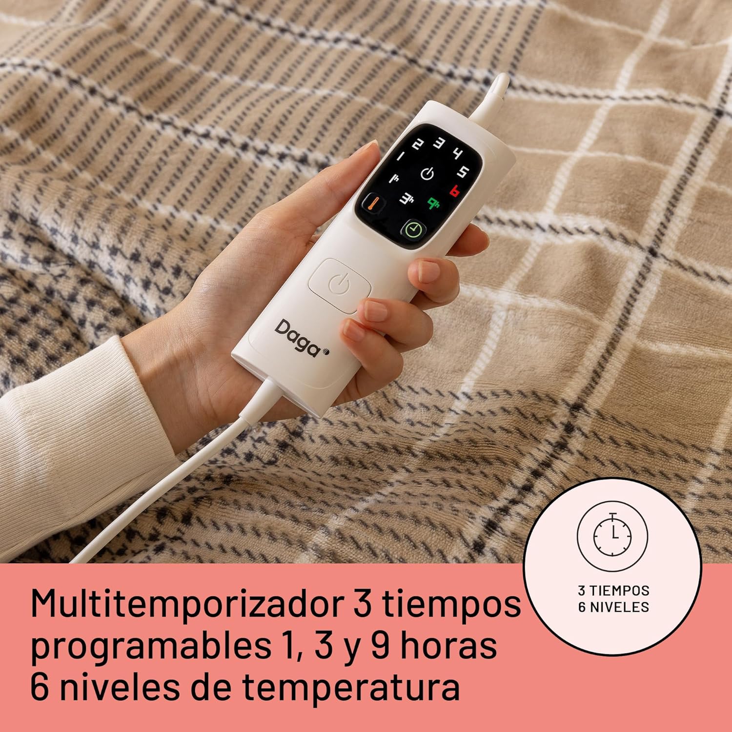 Thumbnail 3 de DAGA Manta Térmica Eléctrica Relax XL ⚡ Suave y Con Control