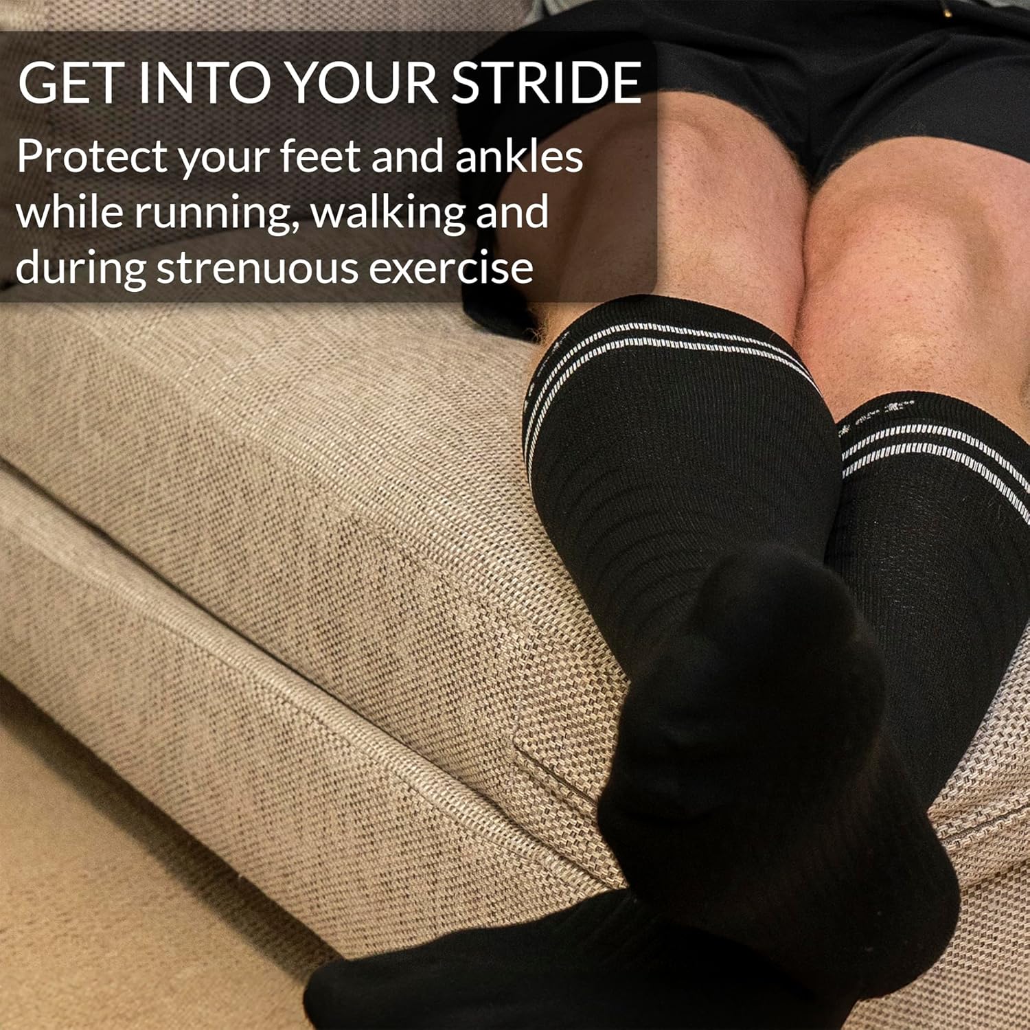 Detalle de 360 RELIEF Compression Socks for Men and Women – 15-20 mmHg Graduated Support (With Laundry Bag)