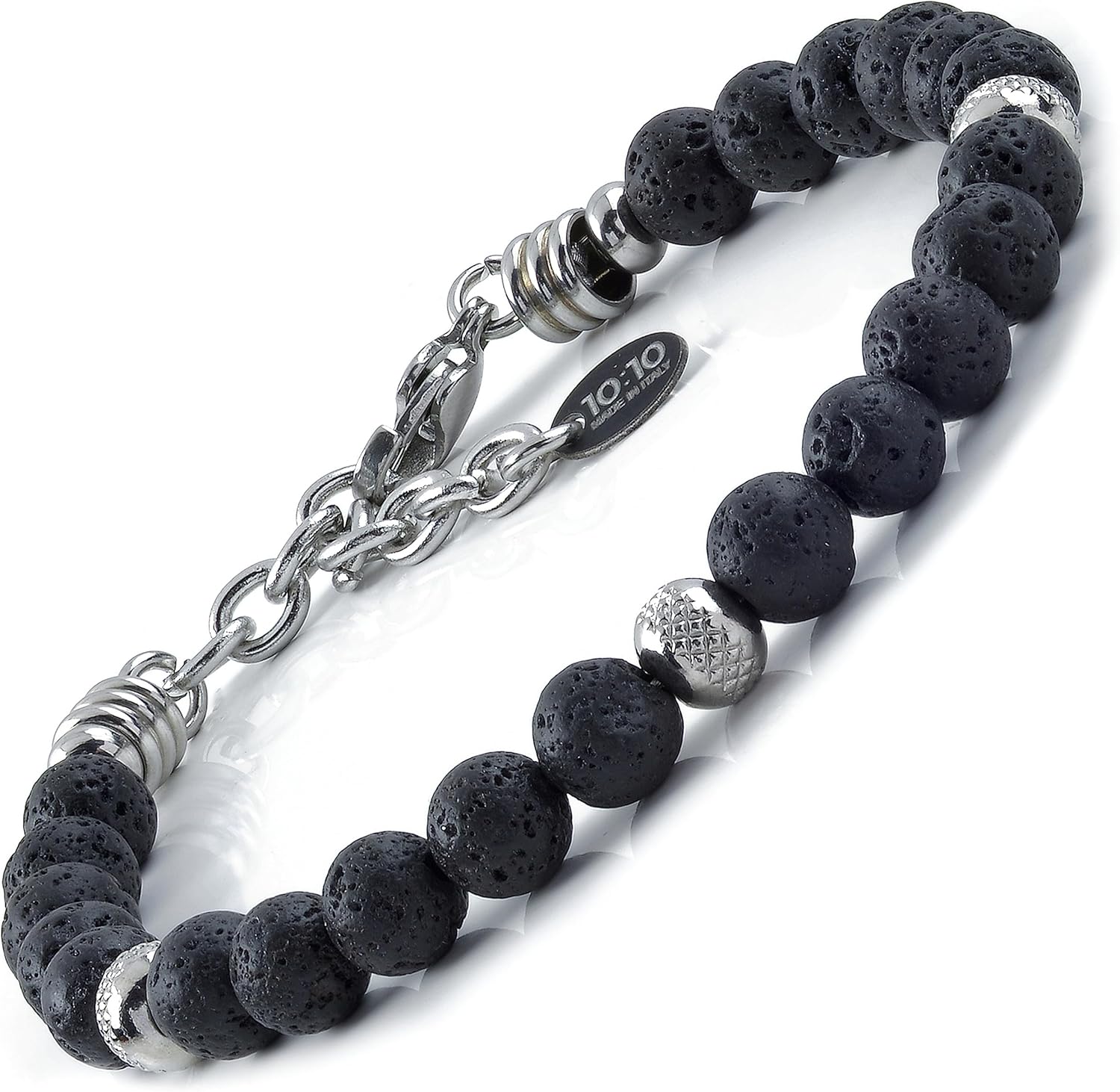 Detalle de 10:10 Bracciale pietra lavica 21 cm
