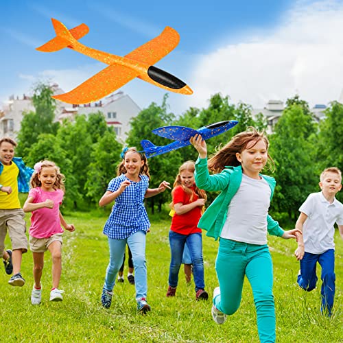 Thumbnail 1 de VCOSTORE Foam Glider Planes for Kids – 2 Pack, 17.3" Polystyrene Flying Gliders