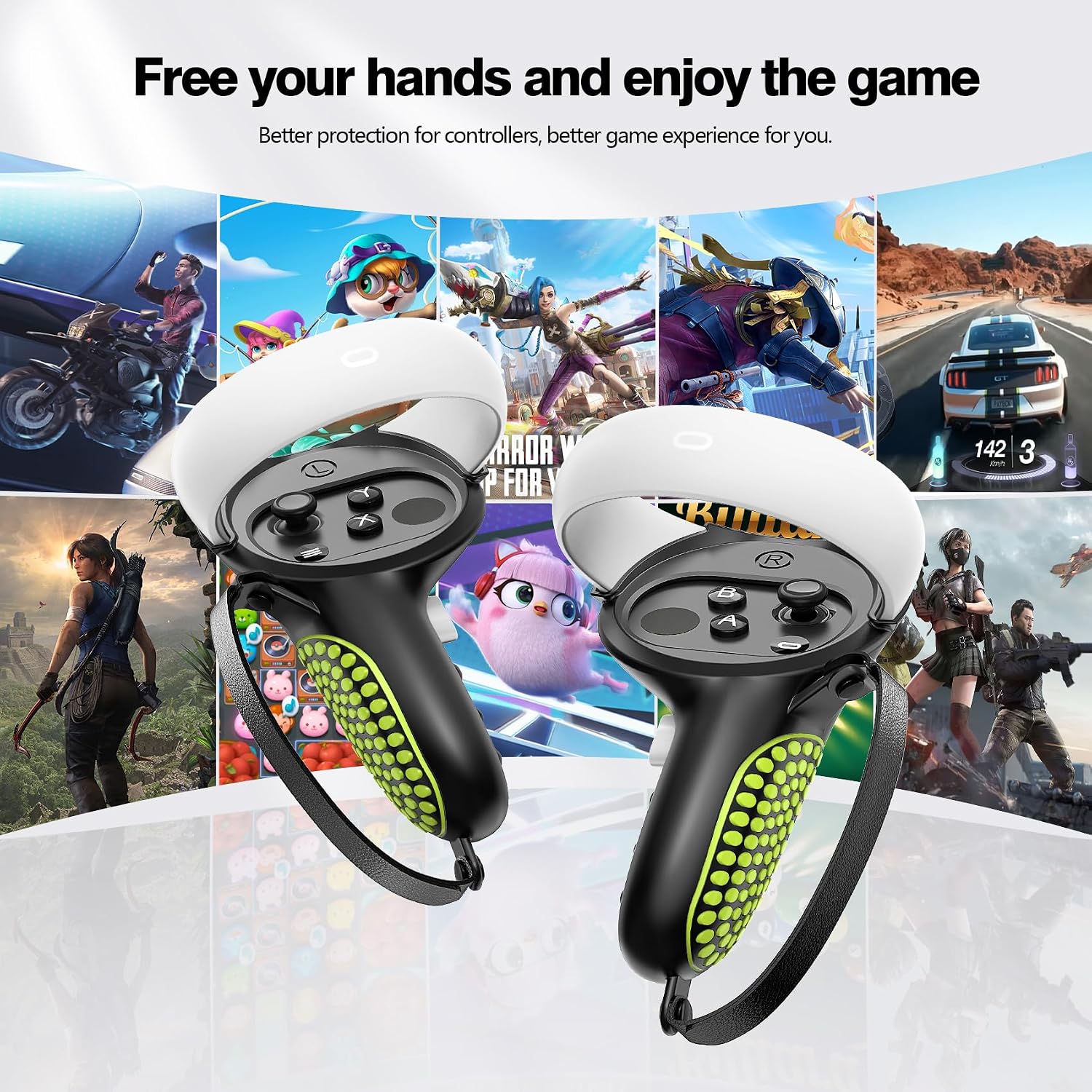 Detalle de AMZDM Upgraded Controller Grips for Meta Quest 2 VR