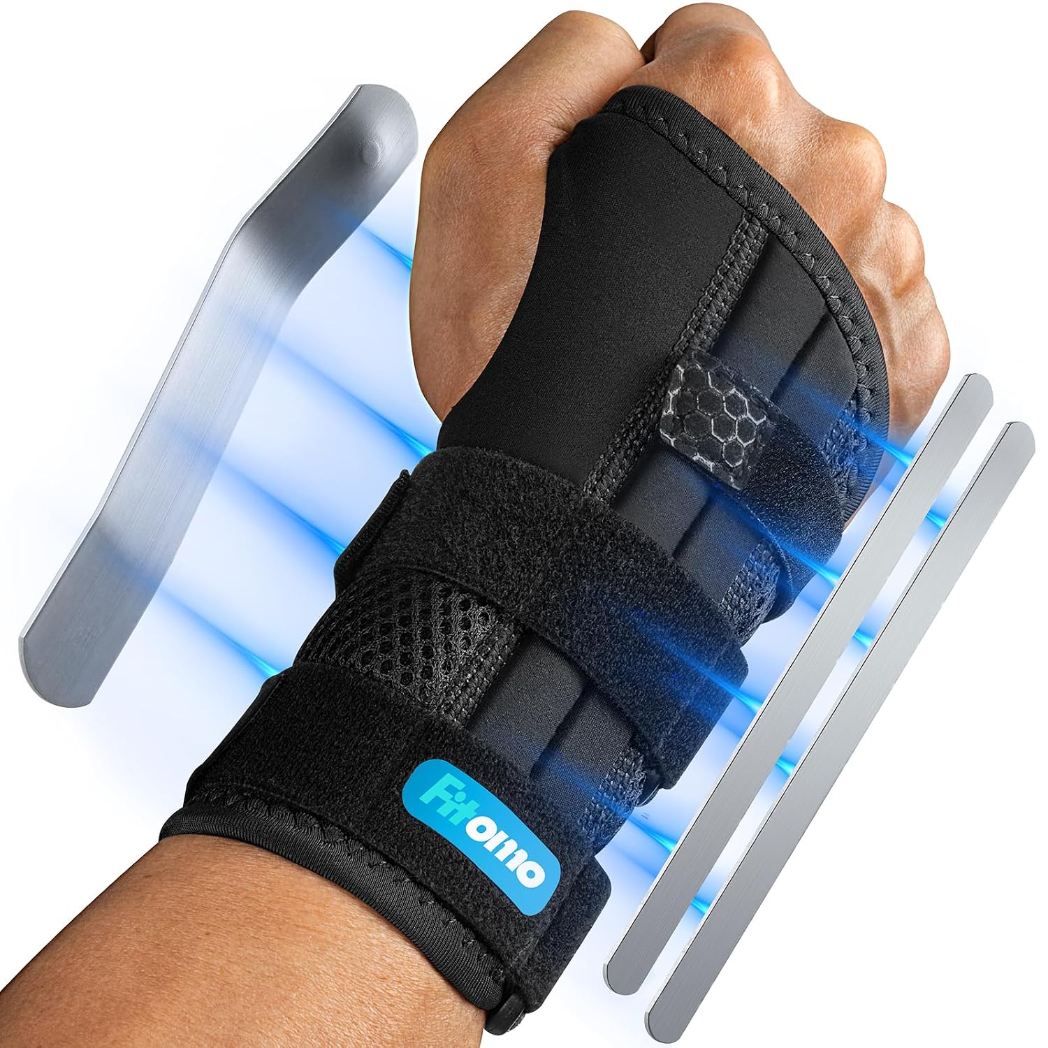 Detalle de Fitomo Muequera Tendinitis con 3 férulas 1 unidad