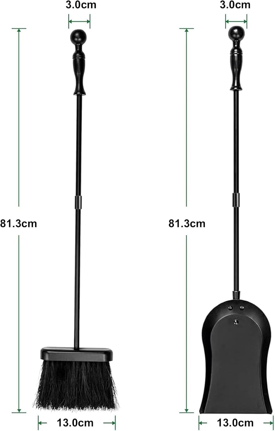Thumbnail 1 de AMAGABELI Juego accesorios chimenea 81 cm