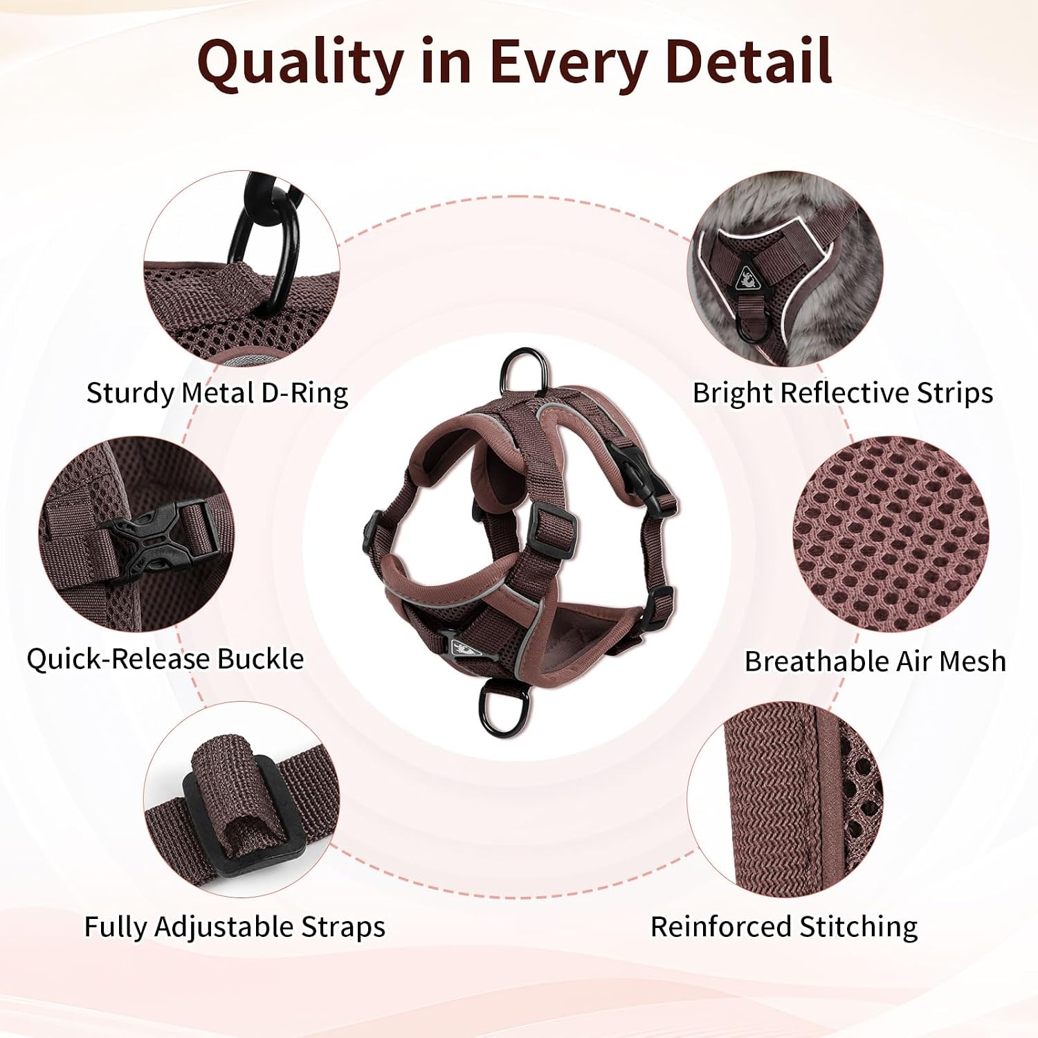 Detalle de Cat and Small Dog Harness and Leash Set, XL