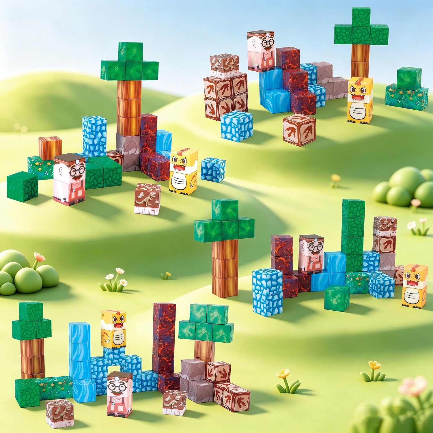 Thumbnail 6 de Magnetic Building Blocks Travel Set, 52 Pieces