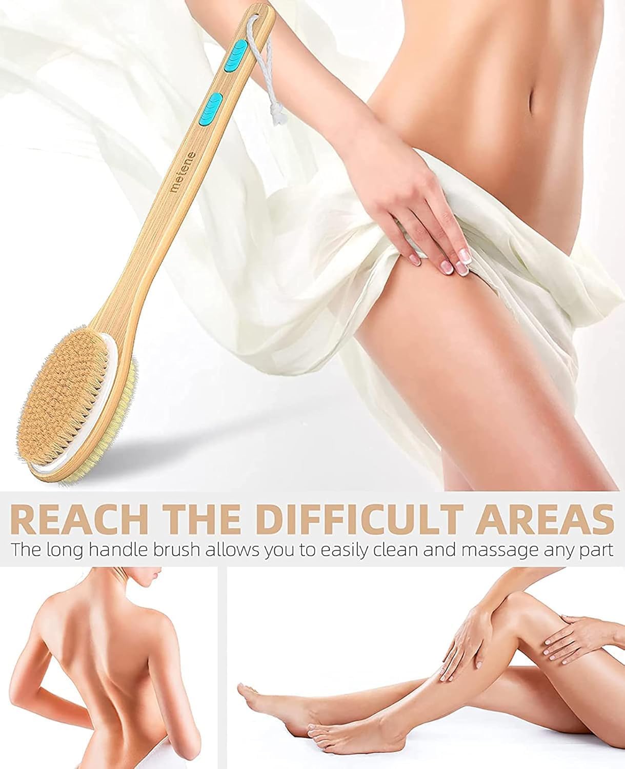 Thumbnail 4 de Metene Back Scrubber long wooden handle — body brush