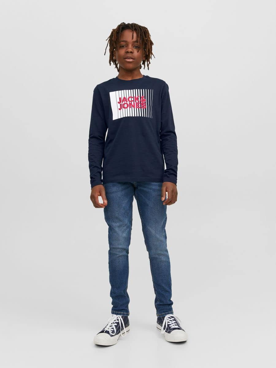 Detalle 2 de JACK & JONES JUNIOR Jjecorp Logo Tee Play T-shirt manica lunga per ragazzi