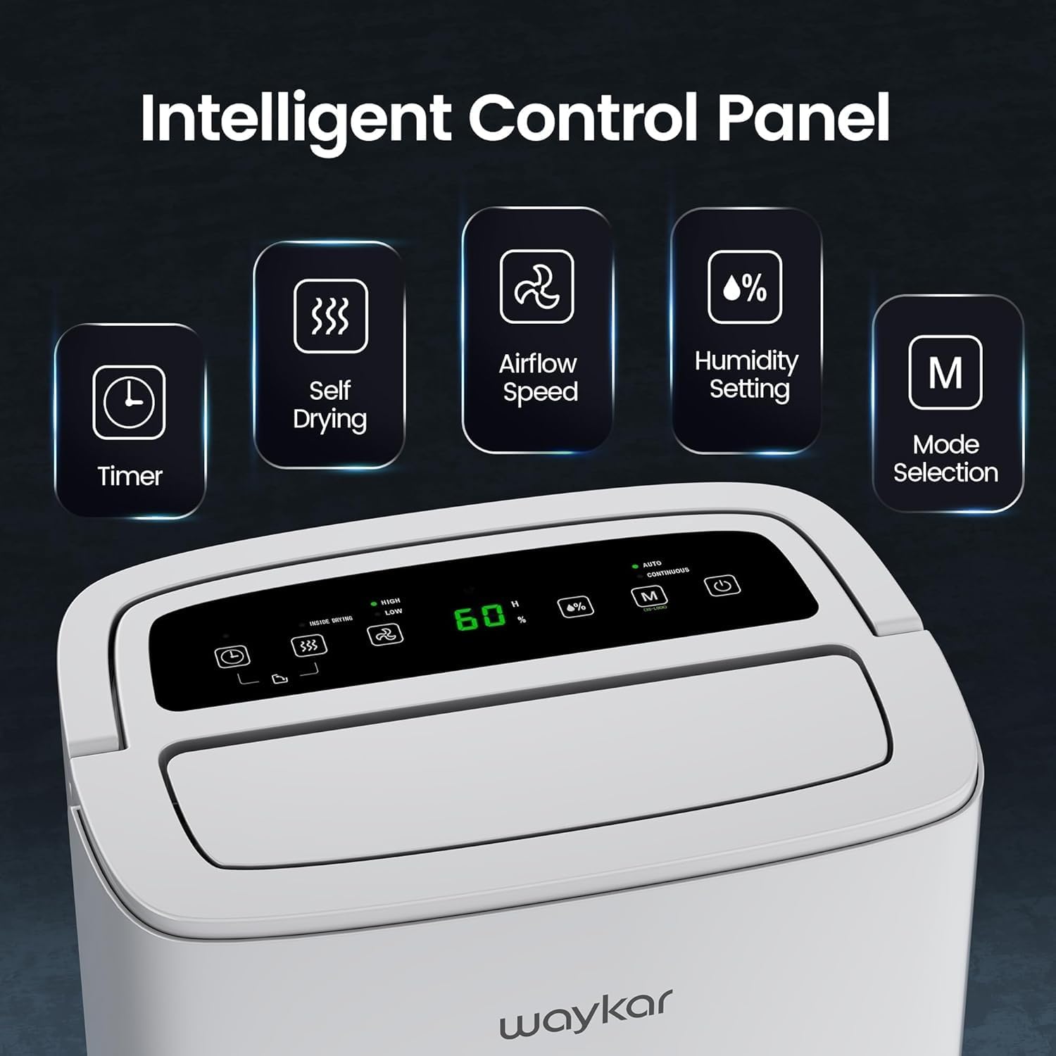 Detalle 2 de Waykar Dehumidifier, 80-Pint Capacity
