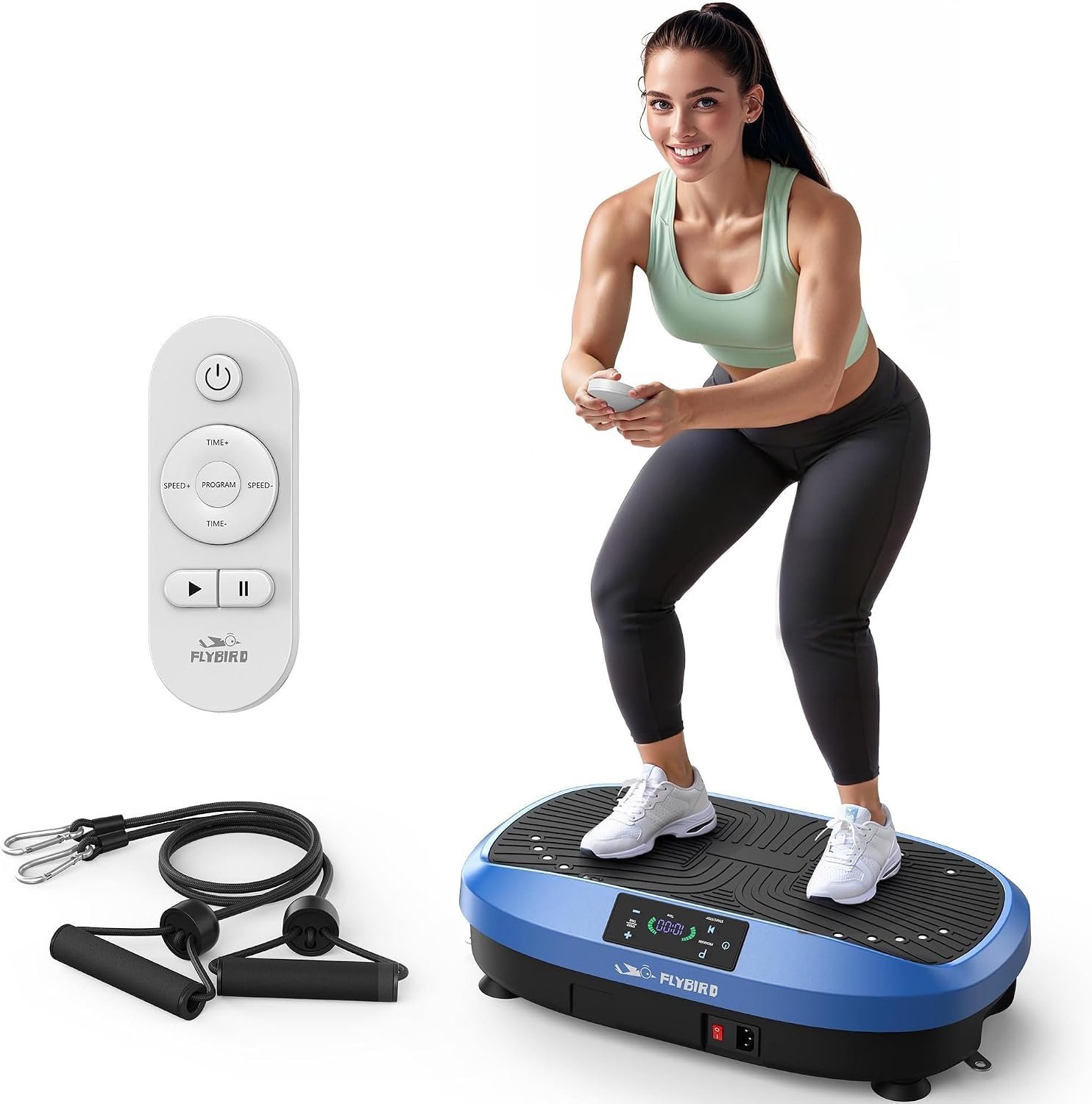 Detalle de FLYBIRD Vibrationsplatte 150 kg 🏋️♀