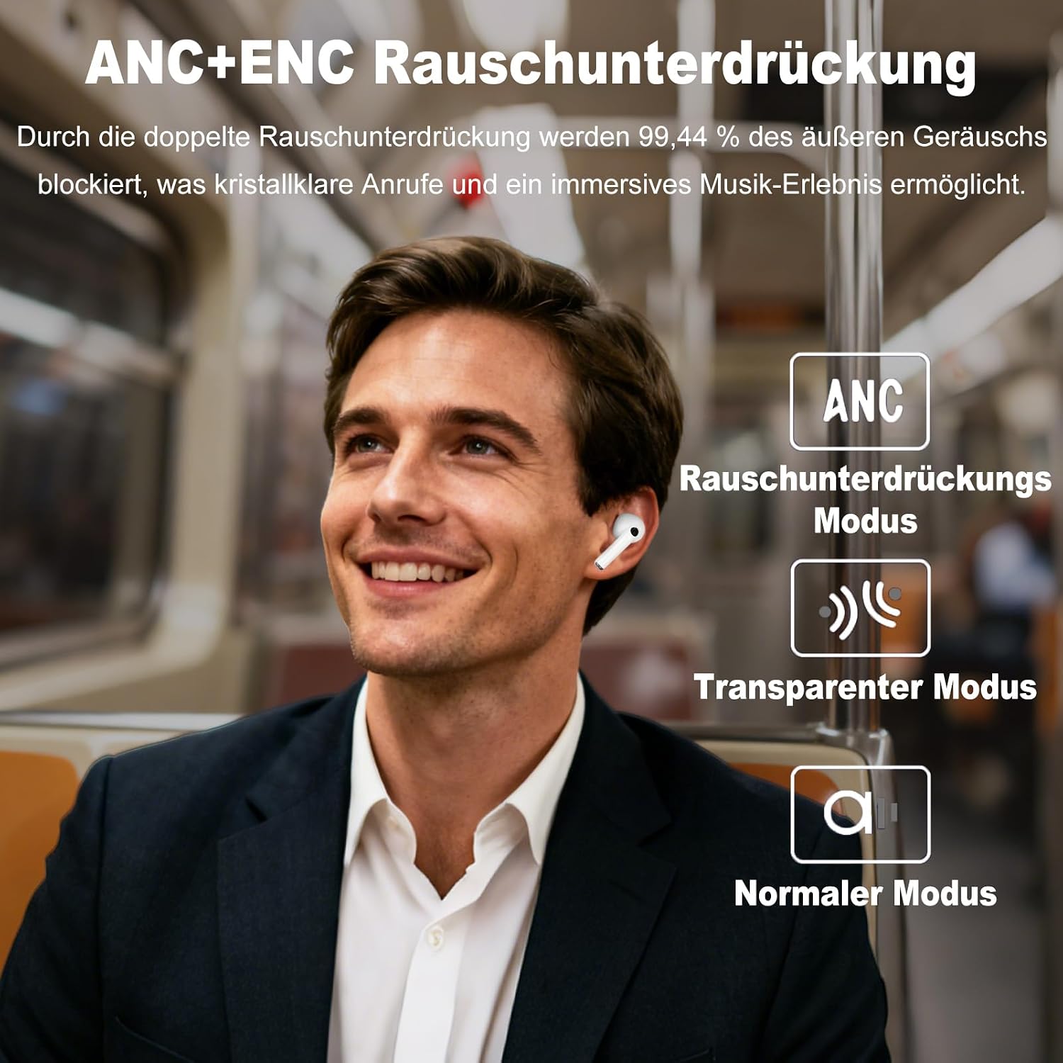 Thumbnail 4 de Bluetooth Kopfhörer In-Ear mit ANC und 48‑Stunden Akku