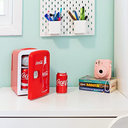 Thumbnail 7 de Coca Cola Classic Mini Fridge by Koolatron: Portable 6-Can Cooler for Bedroom, Office or Car