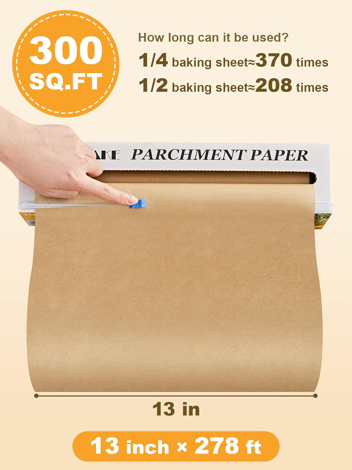 Thumbnail 5 de SMARTAKE Parchment Paper Roll 13 in 🍪