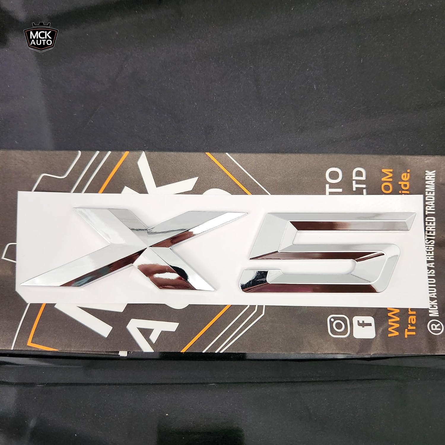 Thumbnail 5 de MCK Auto X5 Silver Glossy Rear Badge