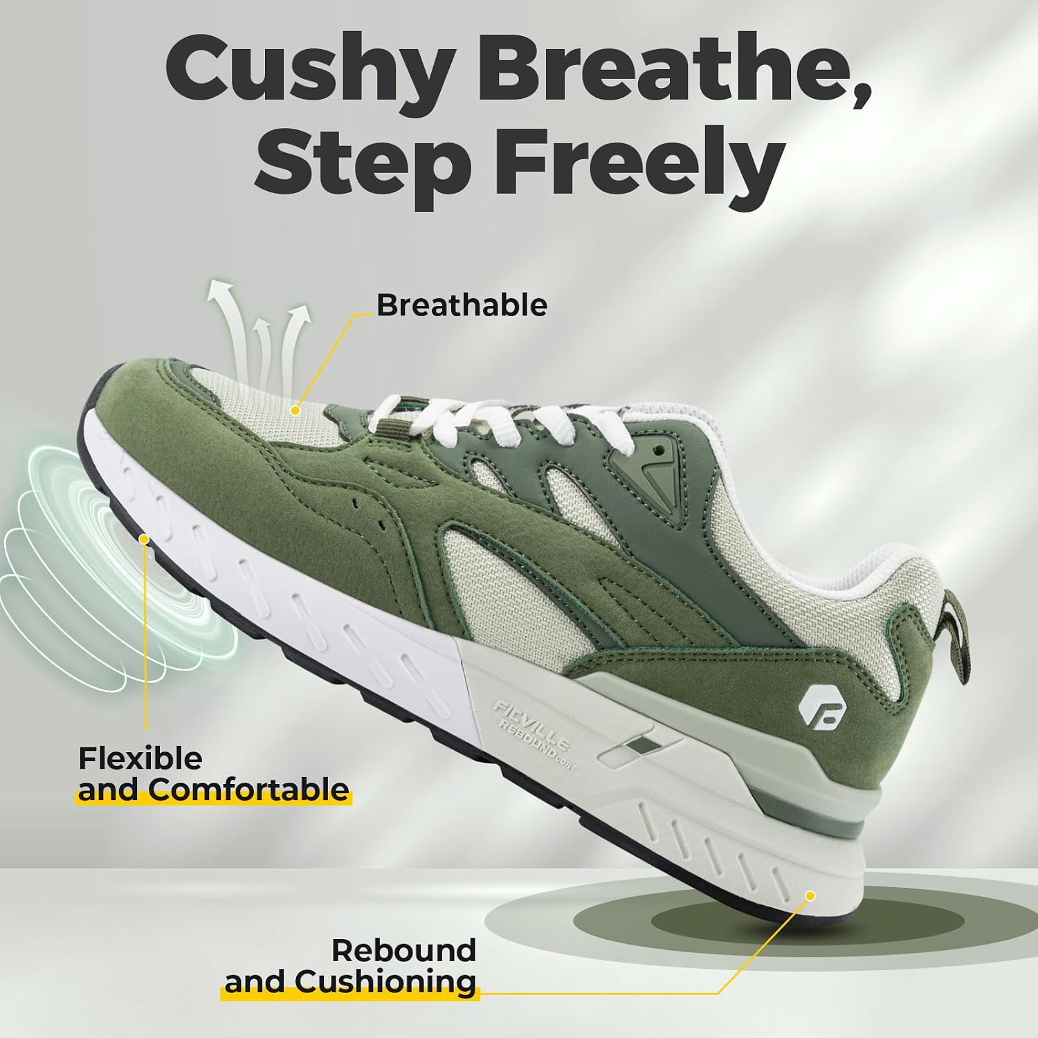 Detalle 2 de FitVille Scarpe da Ginnastica Donna Larghezza Ampia: comfort e versatilità per passi di tutte le giornate